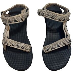 Teva Original Universal Adventure Sandals Boomerang White Gray Women 8 UK6 EU39